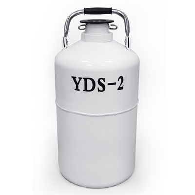 Vloeibare stikstofcontainer voor spermaopslag Aluminium vloeibare stikstoftank